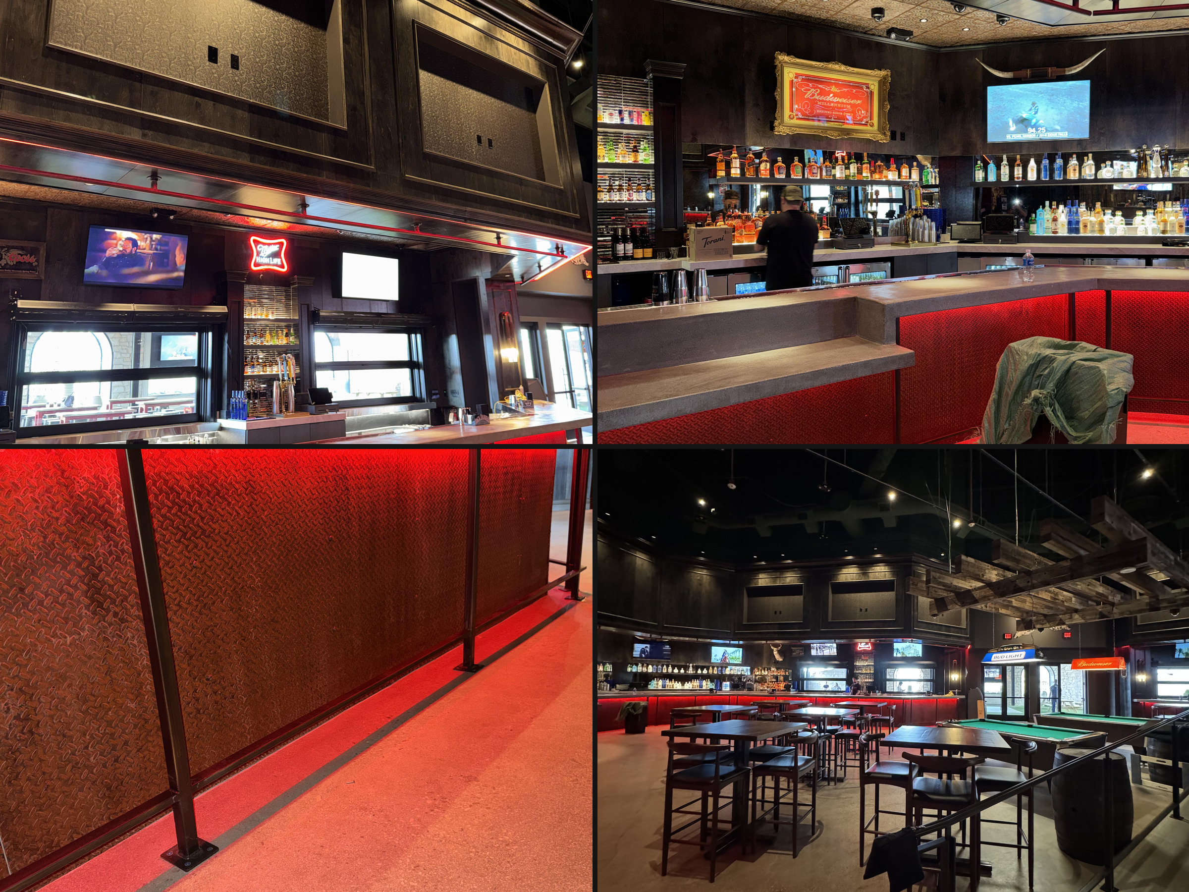Main Bar — Wood & Metal Finishes