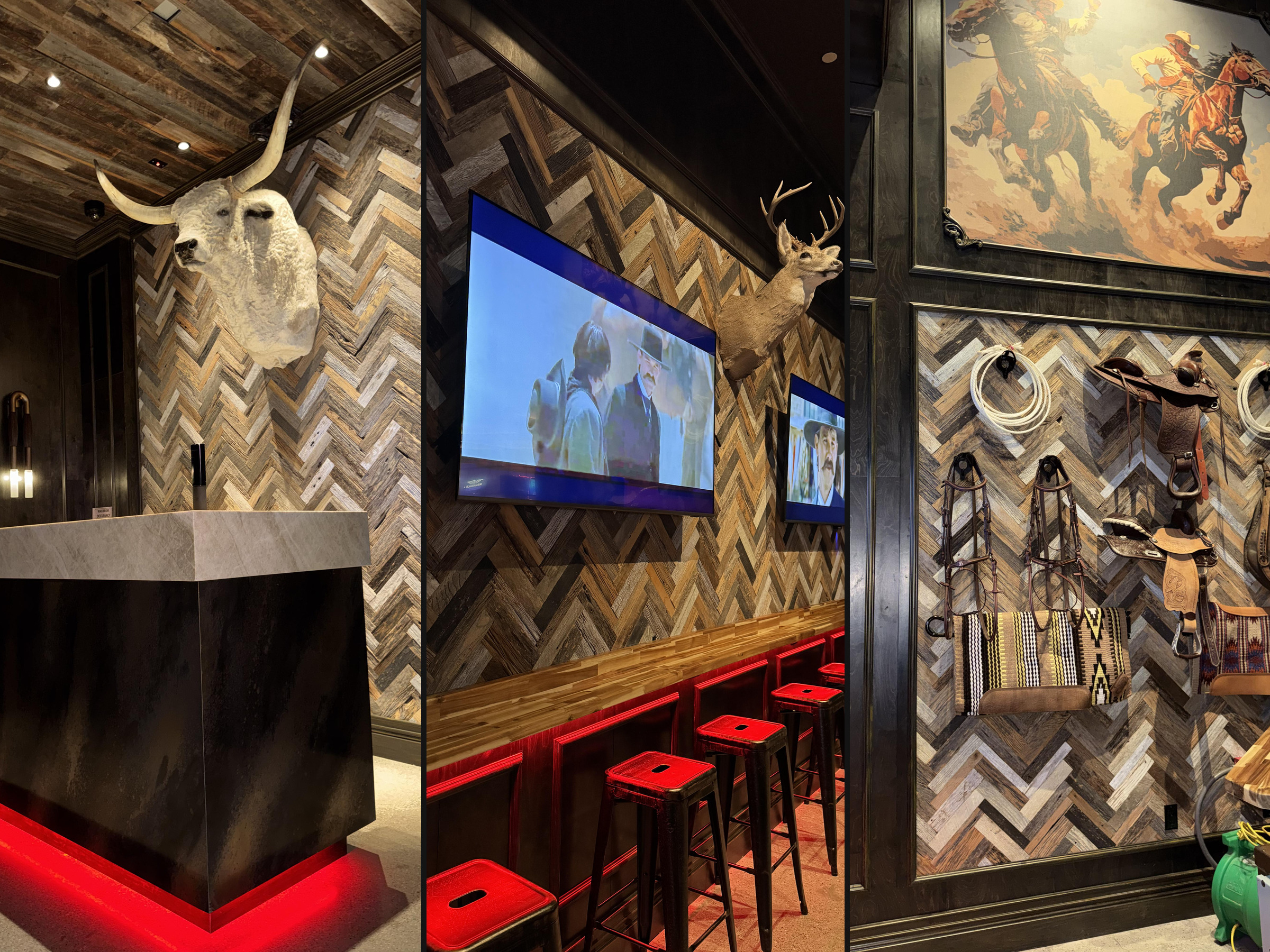 Feature Walls — Herringbone & Wood Accents