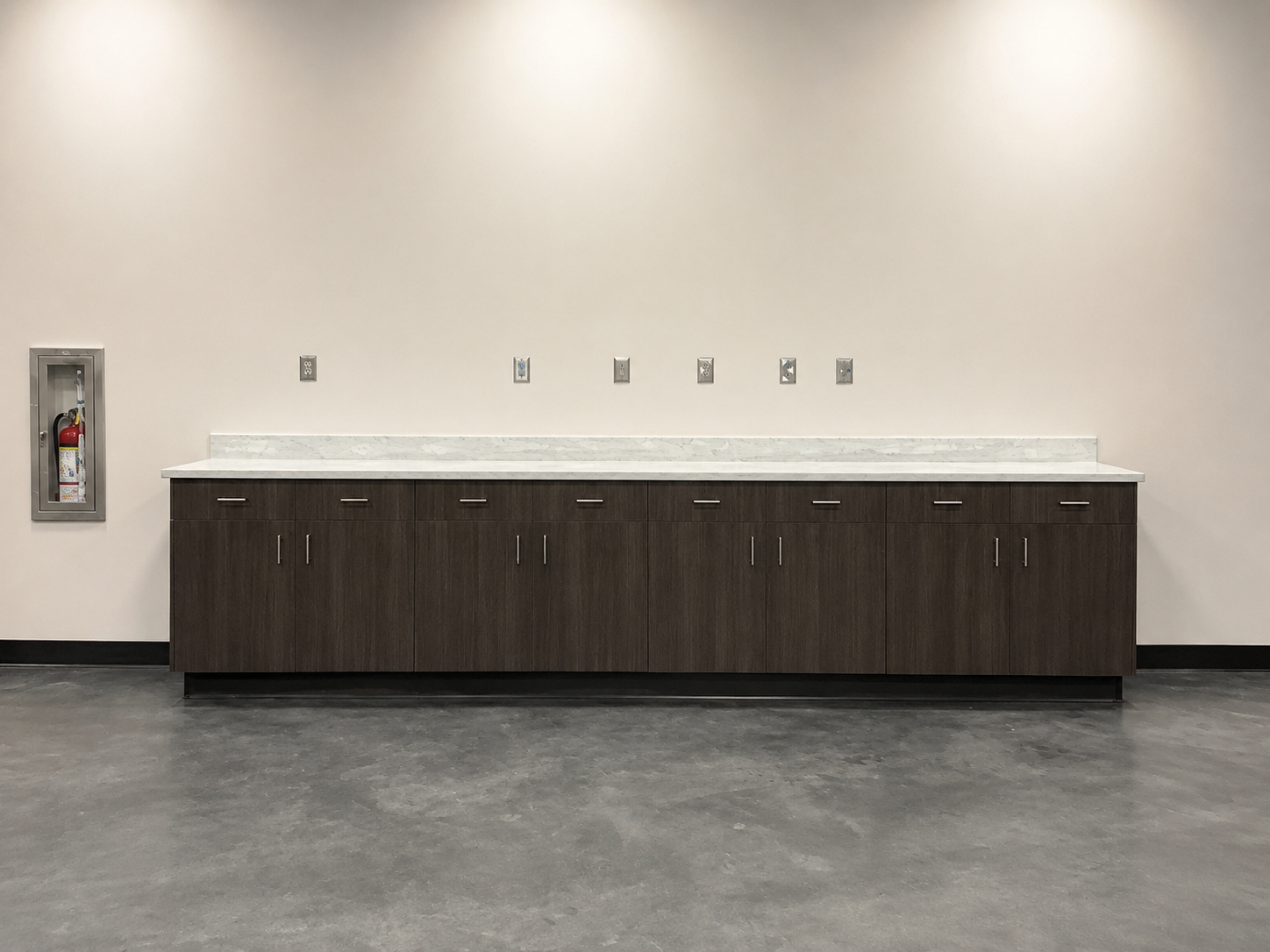 Sphere Glass Repair and Additions — custom cabinetry and stone countertop